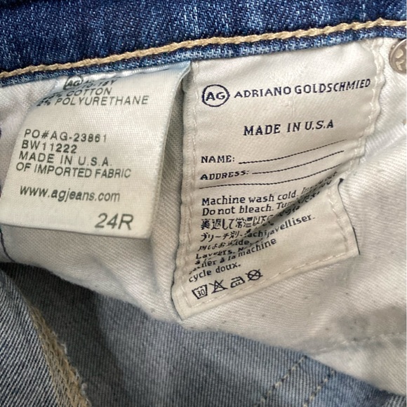 Adriano Goldschmied The Stilt Cigarette Leg Denim Jeans, Size 24R - Picture 5 of 7